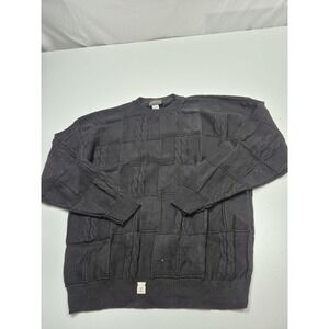 VTG Oakton Sweater Mens Big 4XL Gray 100% Cotton Heavyweight Knit Made In USA